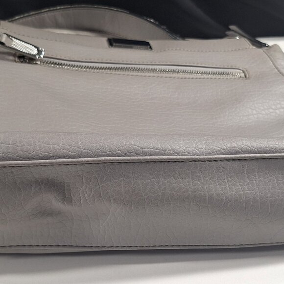 Juicy Couture Gray Faux Leather Crossbody Purse Bag Sequin Strap - Picture 5 of 7